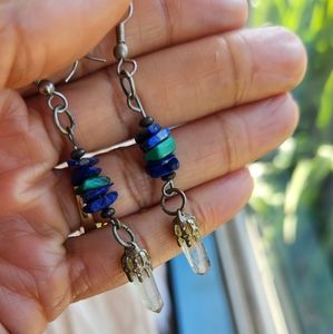 Gemstones Chips Drop Earrings
